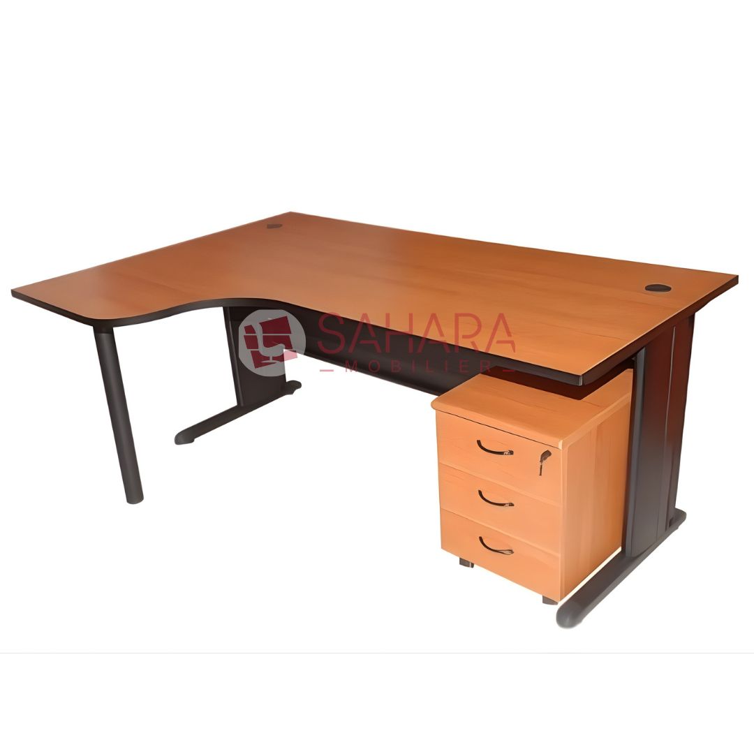 Alliant design fonctionnel et robustesse, ce bureau de secrétariat signé Sahara Mobilier est idéal pour les espaces de travail modernes, les bureaux administratifs et les entreprises à la recherche d’un mobilier à la fois ergonomique, esthétique et durable.